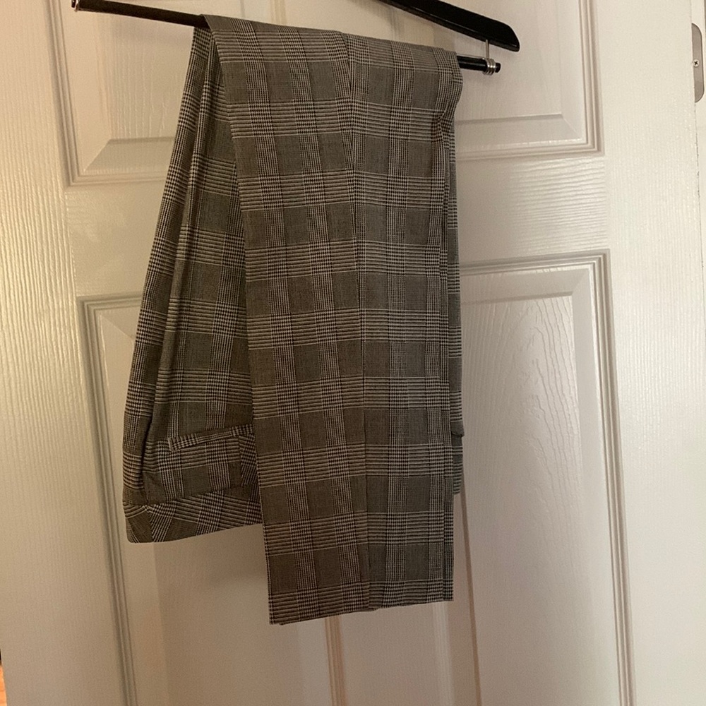 Black & White Plaid Pants